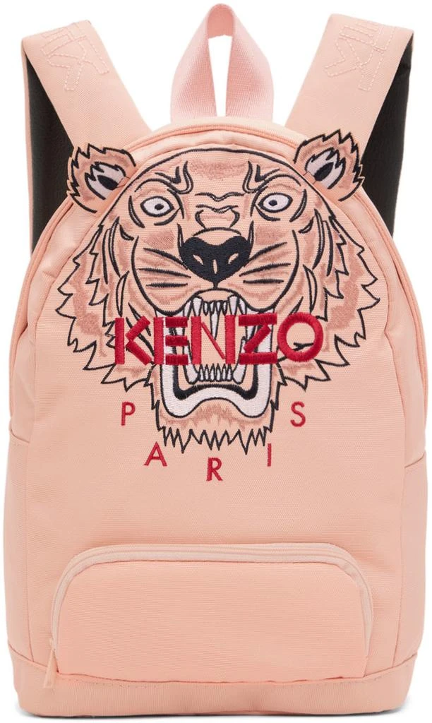 商品Kenzo|Kids Pink Tiger Ears Backpack,价格¥1035,第1张图片