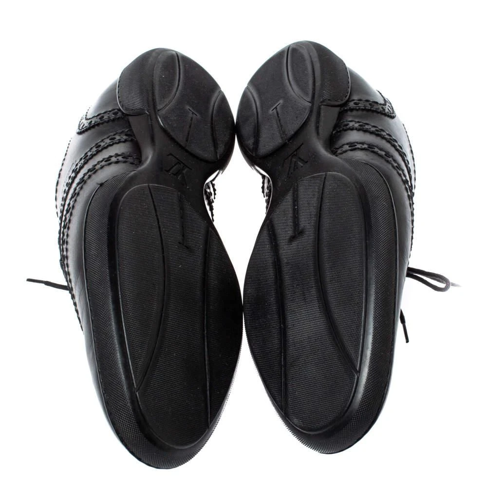 Louis Vuitton Black Brogue Leather Explorer Sneakers Size 43.5 商品