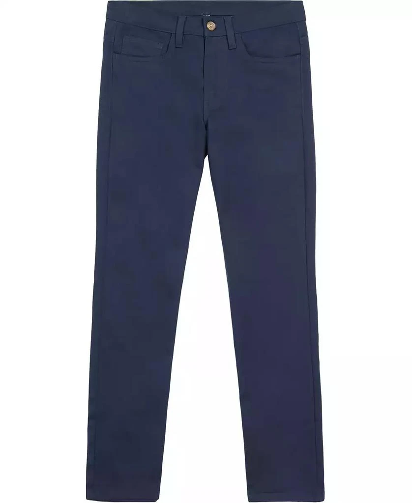 商品Nautica|Big Boys Uniform 5 Pocket Stretch Twill Pant with Reinforced Knees,价格¥230,第1张图片