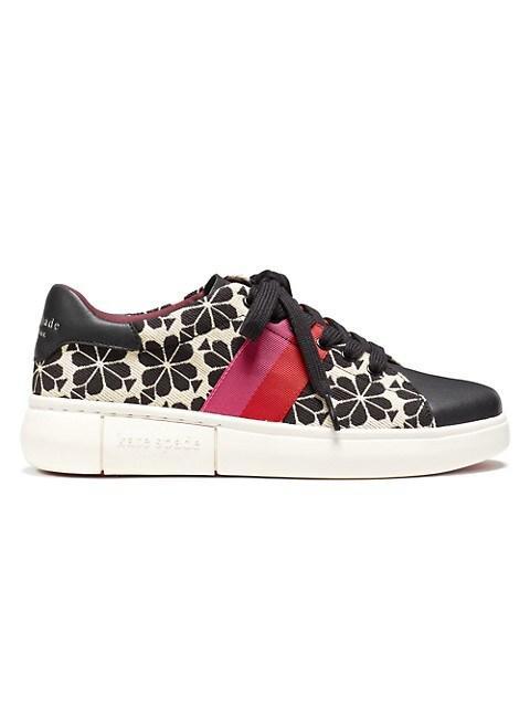 商品Kate Spade|Keswick Floral Jacquard Low-Top Sneakers,价格¥1158,第1张图片