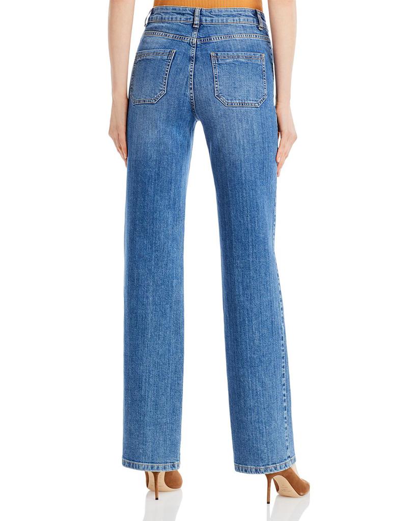 Nello Straight Leg Trouser Jeans in Blue商品第2张图片规格展示