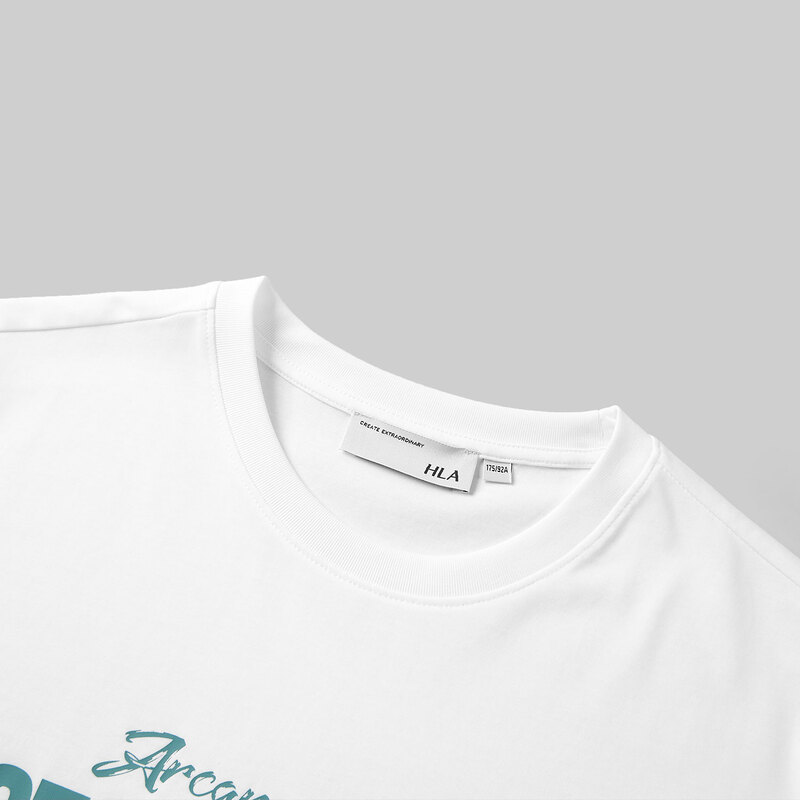 HLA/海澜之家中国航天太空创想系列短袖T恤2022夏新圆领时尚短t男商品第4张图片规格展示