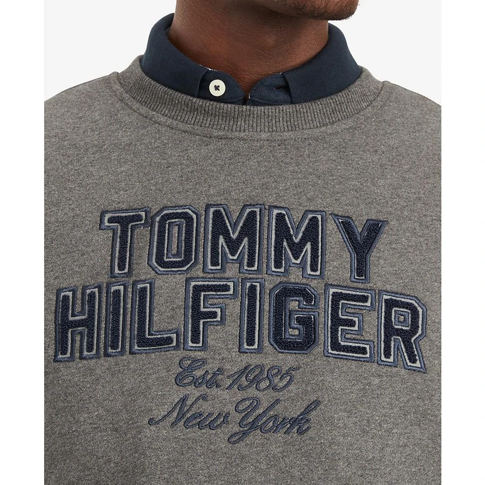 商品Tommy Hilfiger|Slater Embroidered Tufted Chenille Logo Patch Sweatshirt,价格¥238,第3张图片详细描述