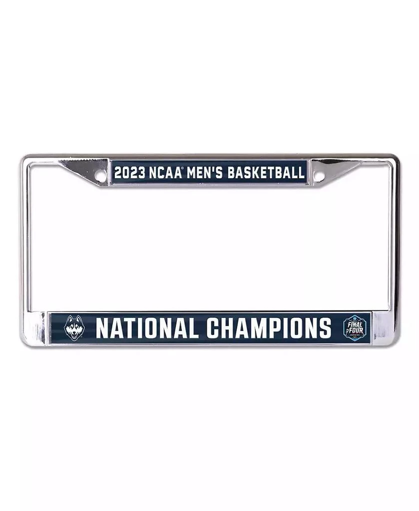 商品Wincraft|UConn Huskies 2023 NCAA Men's Basketball National Champions Metal Laser Cut License Plate Frame,价格¥157,第1张图片