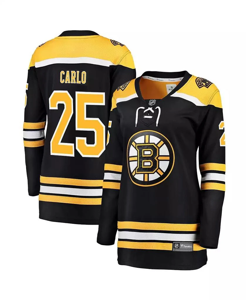 商品Fanatics|Women's Brandon Carlo Black Boston Bruins Breakaway Player Jersey,价格¥867,第1张图片