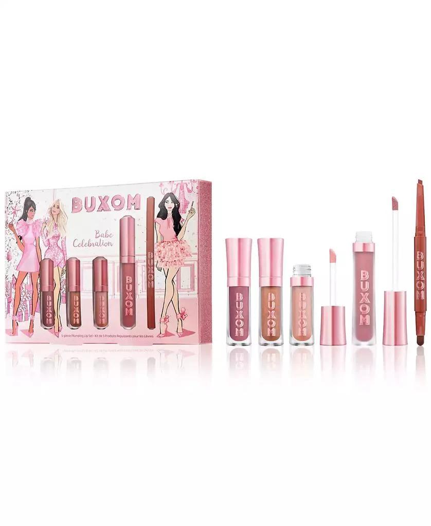 商品Buxom Cosmetics|5-Pc. Babe Celebration Lip Gloss & Lip Liner Set,价格¥264,第1张图片