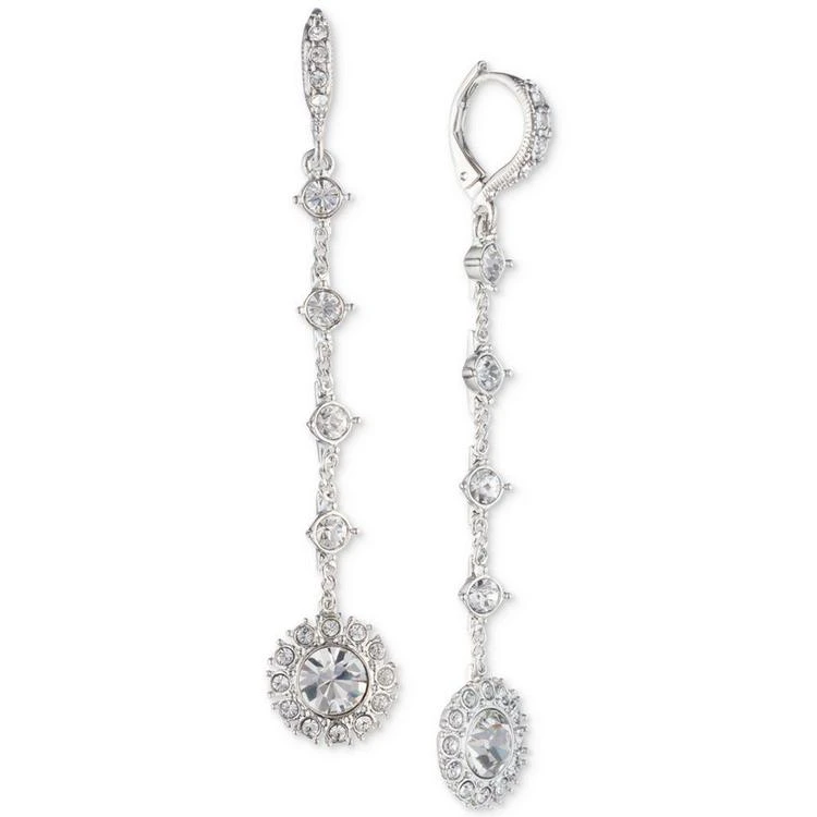 商品Givenchy|Crystal Flower Linear Drop Earrings,价格¥322,第2张图片详细描述