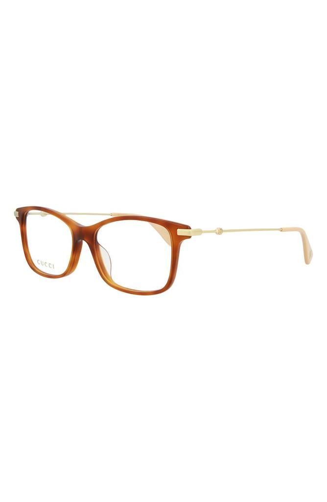 商品Gucci|Fashion 55mm Square Optical Glasses,价格¥1117,第4张图片详细描述