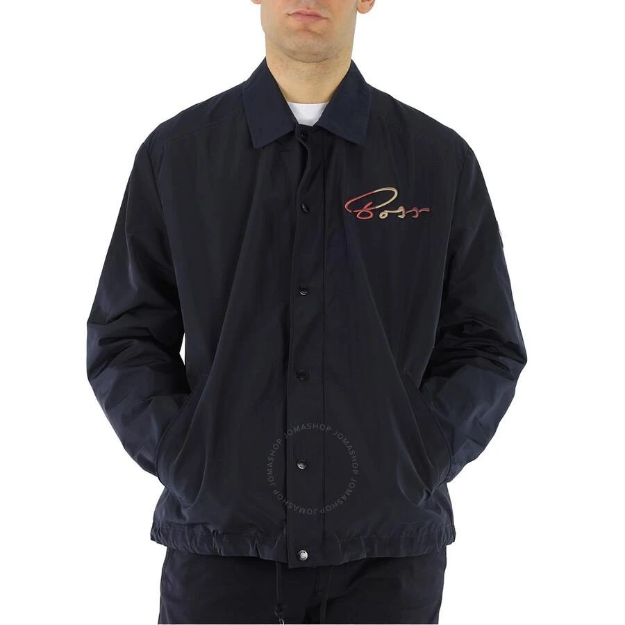 商品Hugo Boss|Men's Dark Blue Colton Memory-Fabric Jacket,价格¥753,第1张图片