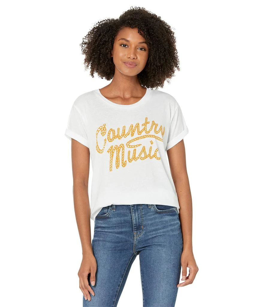 商品Chaser|Vintage Country Music Cap Sleeve Tee,价格¥314,第1张图片