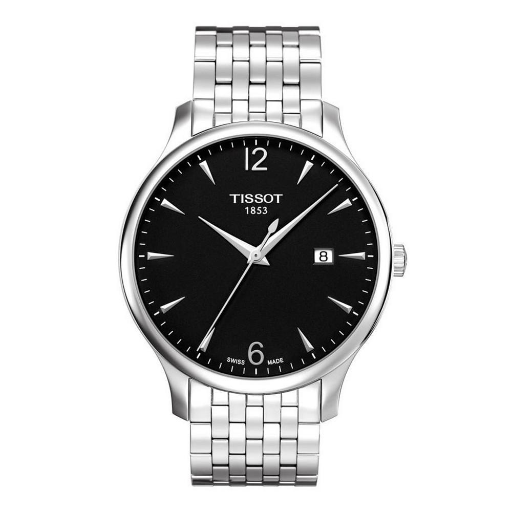 商品Tissot|Men's Tradition Stainless Steel Bracelet Watch 42mm,价格¥1382,第1张图片