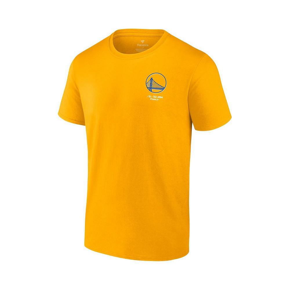 商品Fanatics|Men's Branded Stephen Curry Gold Golden State Warriors 2022 NBA Finals Champions Name and Number T-shirt,价格¥239,第4张图片详细描述