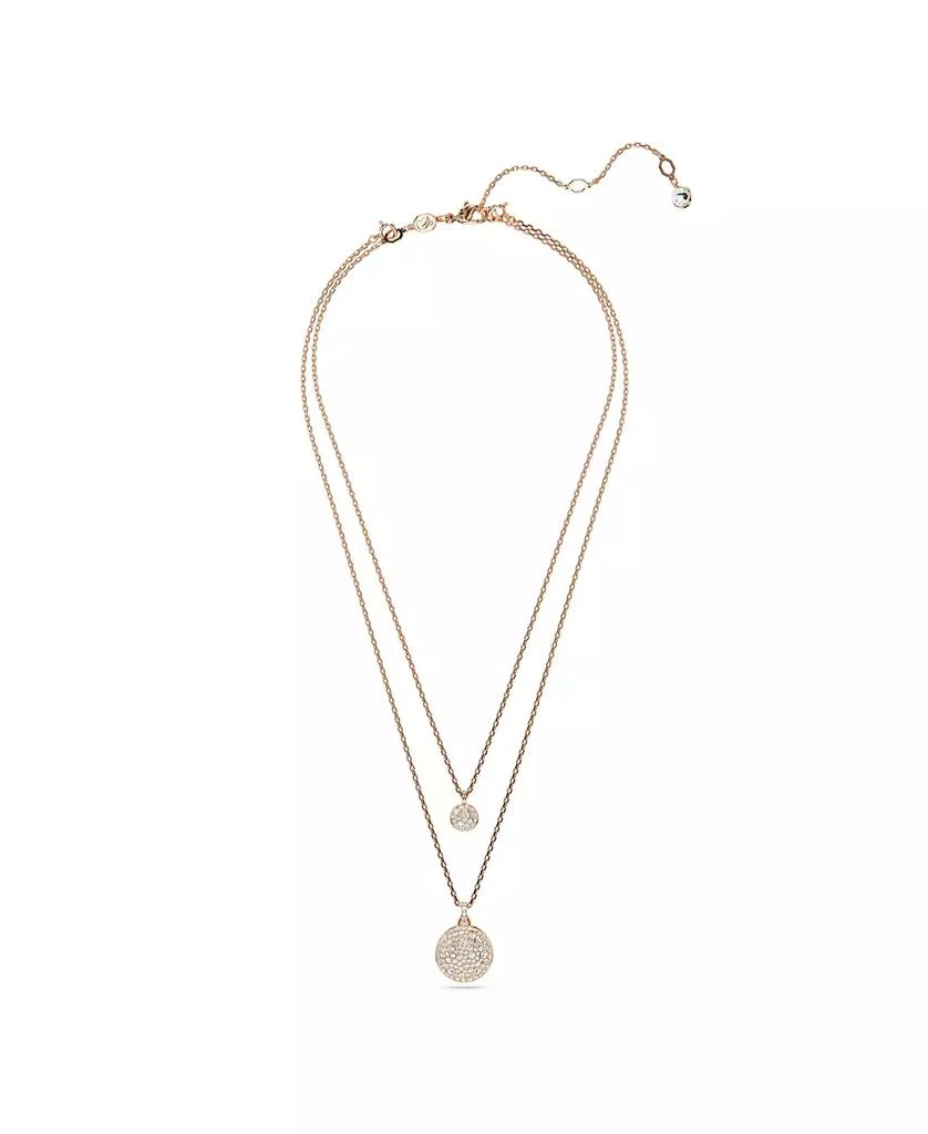 White, Rhodium Plated or Rose-Gold Tone or Gold-Tone Meteora Layered Pendant Necklace 商品