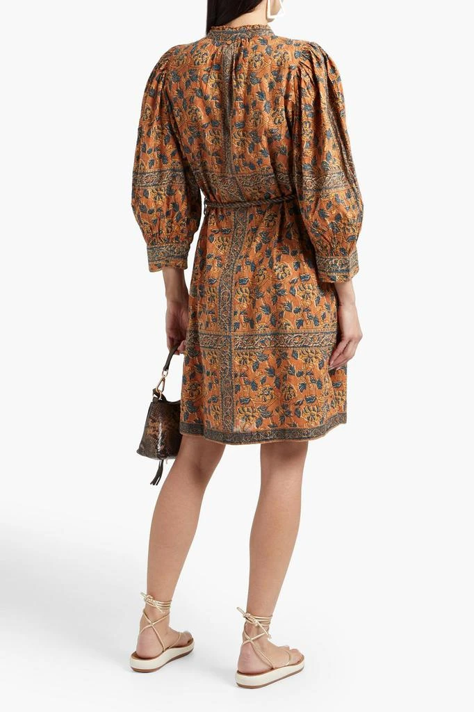 商品ANTIK BATIK|Fanny belted printed cotton mini dress,价格¥657,第3张图片详细描述