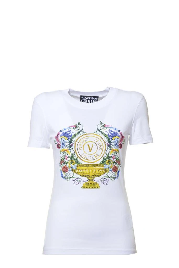 商品Versace|VERSACE JEANS COUTURE T-shirts and Polos White,价格¥1187,第1张图片