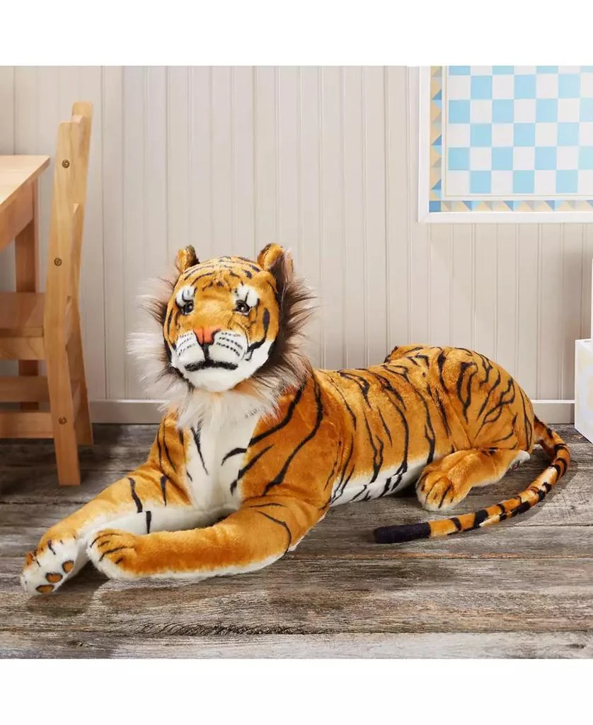 商品Melissa & Doug|Melissa & Doug Giant Tiger - Lifelike Stuffed Animal, Over 5 Feet Long (Includes Tail),价格¥524,第5张图片详细描述