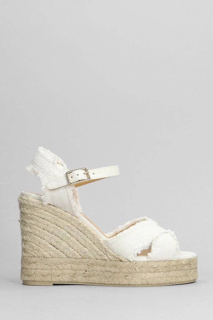 商品CASTAÑER|Castañer Wedges in White,价格¥1438,第1张图片