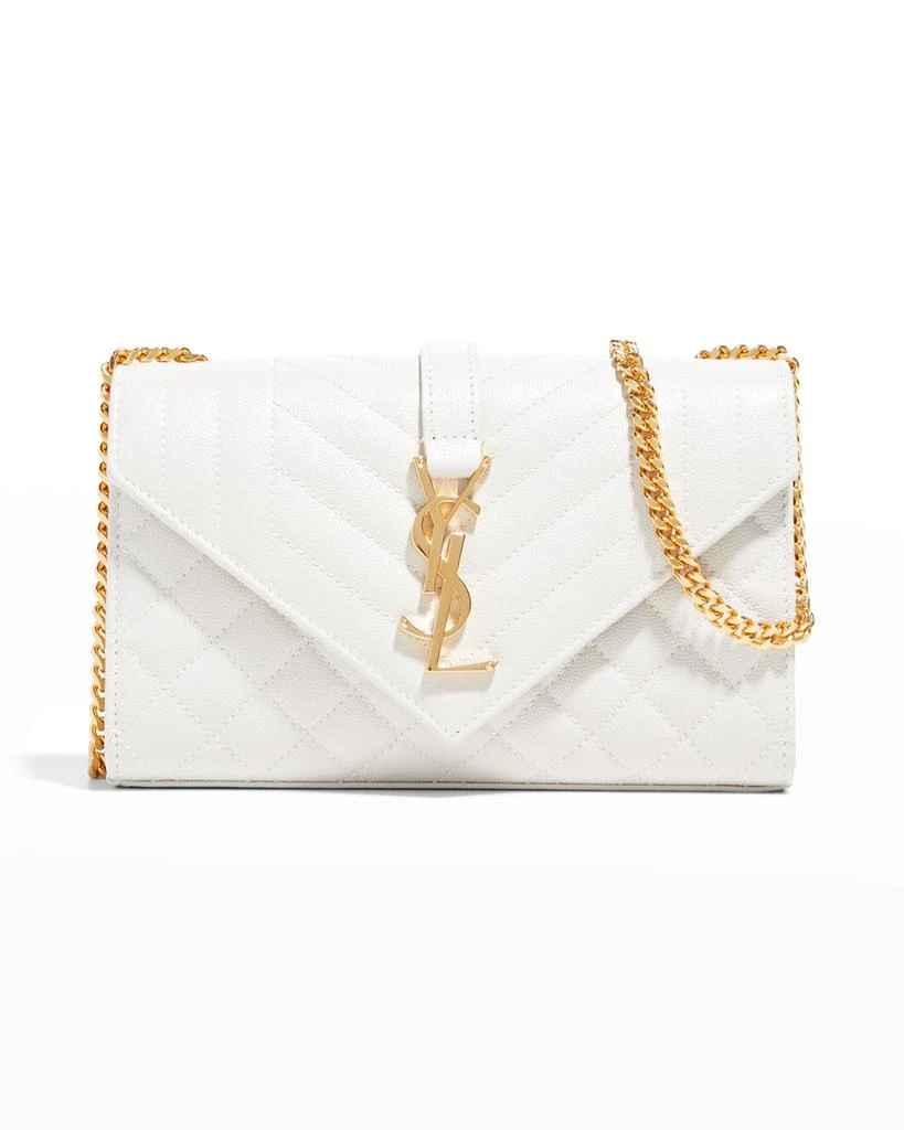 商品Yves Saint Laurent|Small YSL Monogram Leather Satchel Bag,价格¥20519,第1张图片