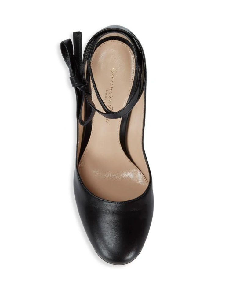 商品Gianvito Rossi|Gianvito Rossi Glossy Leather Ankle Strap Pumps,价格¥2286,第4张图片详细描述