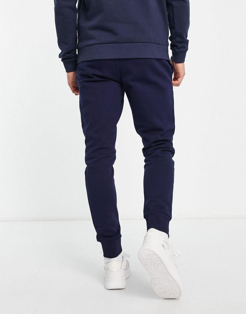 Lacoste cotton joggers in navy商品第2张图片规格展示