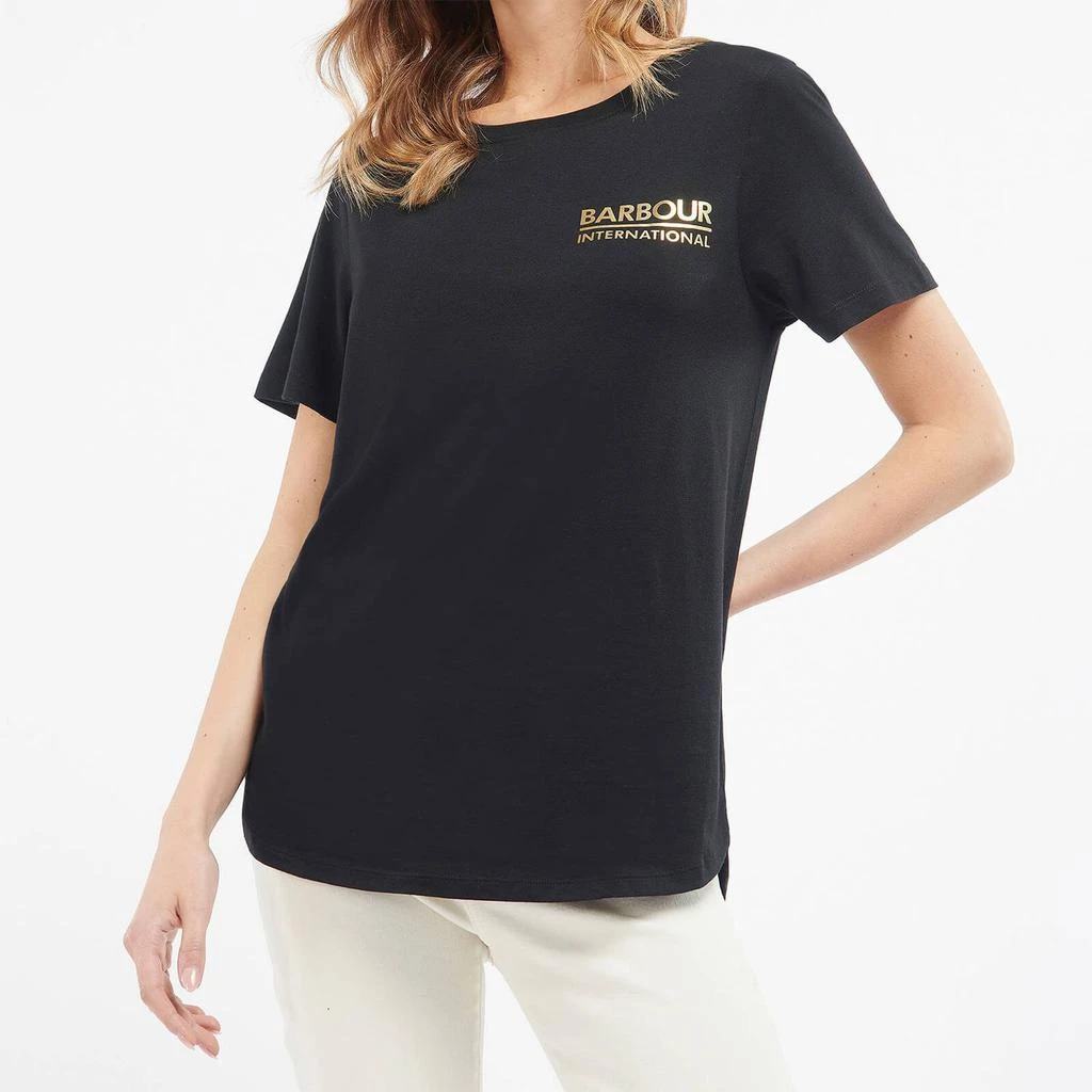 商品Barbour|Barbour International Women's Ellenbrook T-Shirt - Black,价格¥135,第1张图片