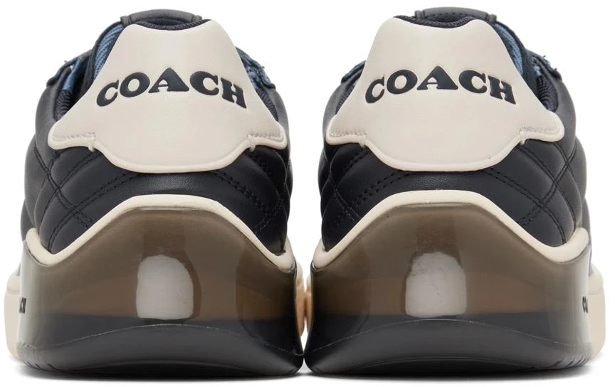 商品Coach|Navy Quilted Citysole Court Sneaker,价格¥791,第2张图片详细描述