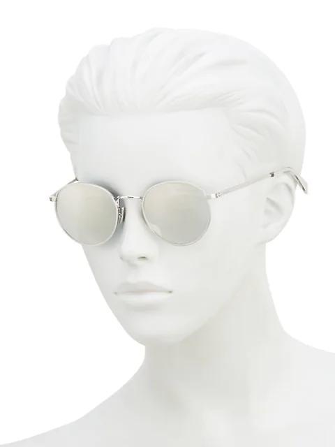 商品Celine|50MM Round Metal Sunglasses,价格¥3078,第6张图片详细描述