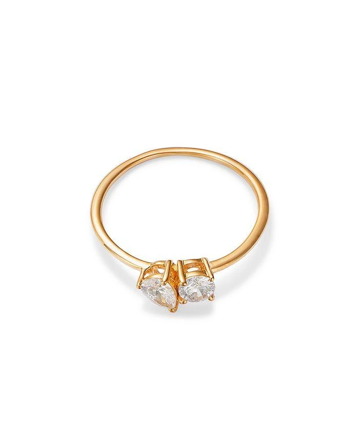 商品Moon & Meadow|14K Yellow Gold Lab Grown Diamond Pear & Round Duet Ring,价格¥5899,第3张图片详细描述