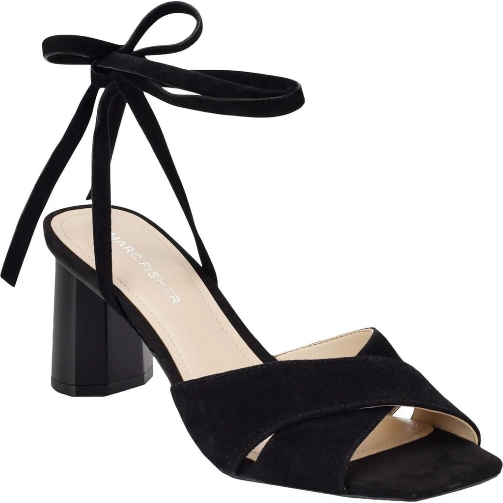 商品Marc Fisher|Marc Fisher Womens Aliva Leather Square Toe Dress Sandals,价格¥200,第1张图片
