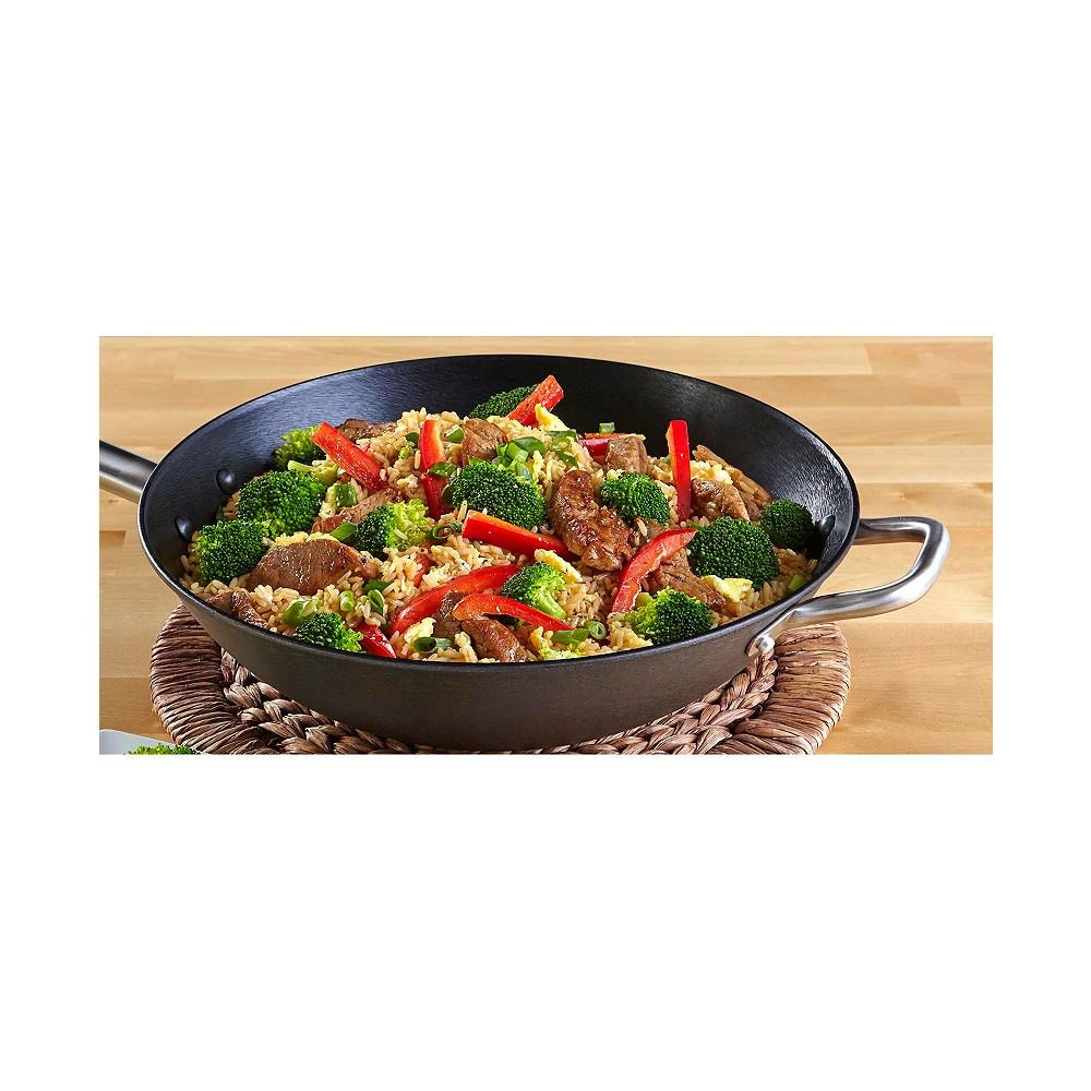商品IMUSA|14" Wok with Stainless Steel Handles,价格¥223,第3张图片详细描述
