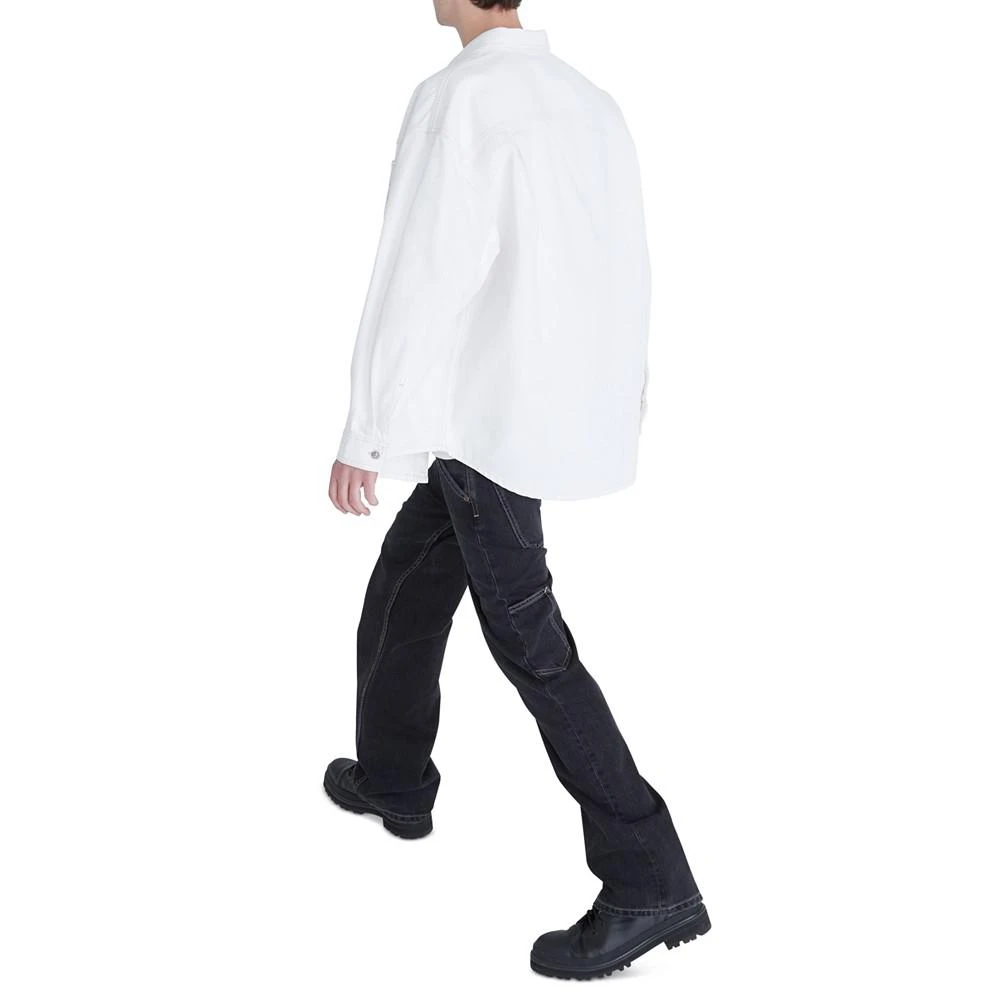 商品Calvin Klein|Men's Snow White Denim Workshirt,价格¥401,第4张图片详细描述