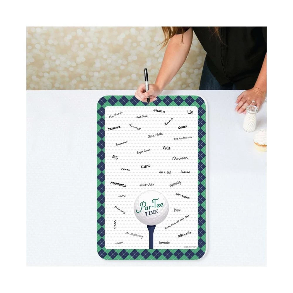 商品Big Dot of Happiness|Par-Tee Time - Golf - Guest Book Sign - Guestbook Alternative - Signature Mat,价格¥246,第3张图片详细描述