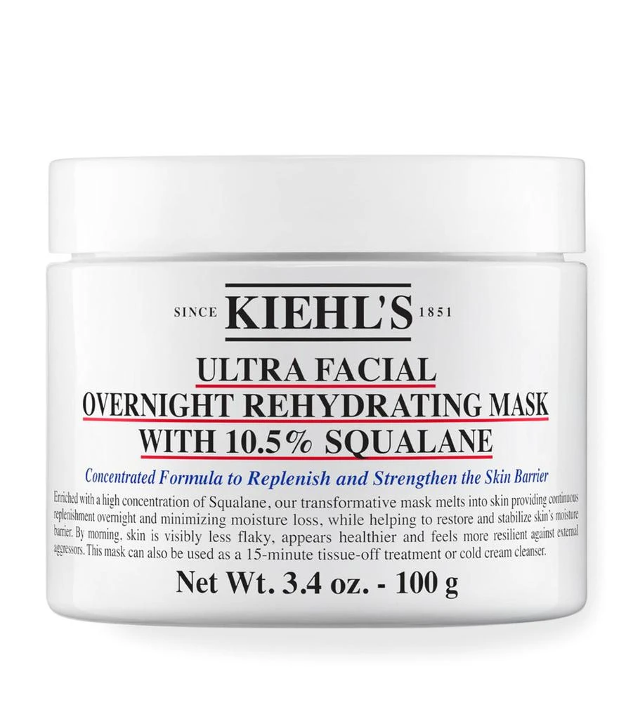 商品Kiehl's|Ultra Facial Overnight Hydrating Face Mask with 10.5% Squalane (100g),价格¥426,第1张图片