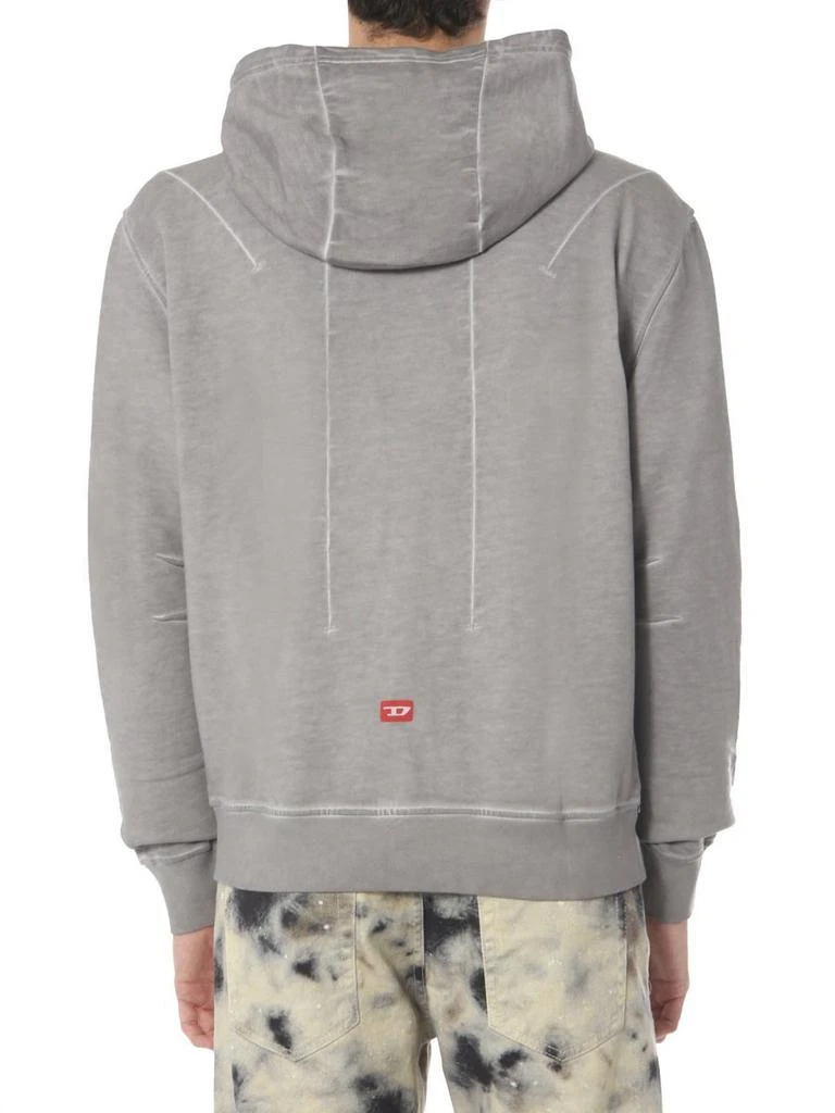 商品Diesel|Diesel Red Tag X A-Cold-Wall* Logo Printed Hoodie,价格¥1371,第4张图片详细描述