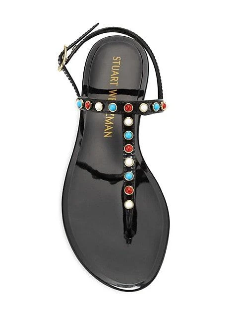 商品Stuart Weitzman|Sawyer Charm Jelly Sandals,价格¥364,第5张图片详细描述