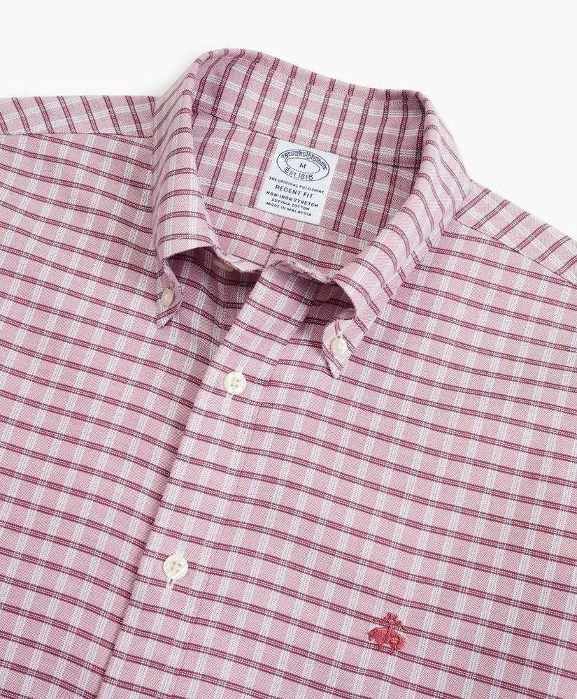 商品Brooks Brothers|Stretch Regent Regular-Fit  Sport Shirt, Non-Iron Check,价格¥245,第2张图片详细描述
