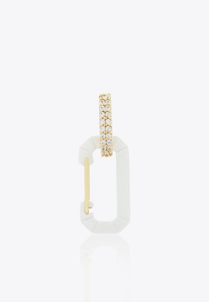 商品EÉRA|Special Order – Small Chiara 18K Yellow Gold Single Earring with Diamonds,价格¥13206,第1张图片