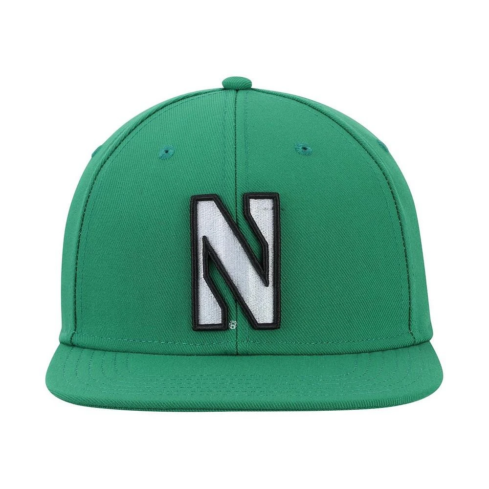 商品Under Armour|Men's Kelly Green Northwestern Wildcats On-Field Baseball Fitted Hat,价格¥238,第3张图片详细描述