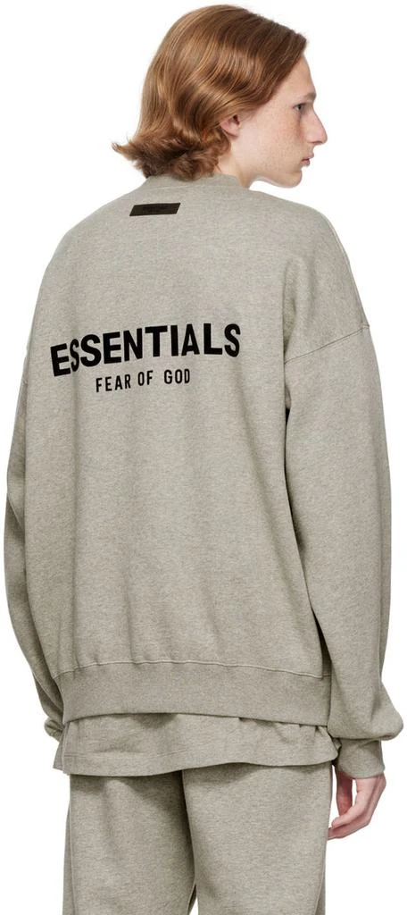 Fear of God ESSENTIALS Gray Crewneck Sweatshirt 3
