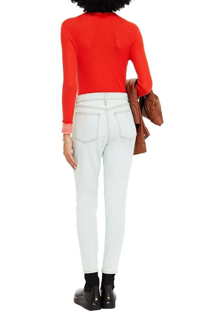 商品Rag & Bone|Cropped distressed high-rise skinny jeans,价格¥443,第1张图片
