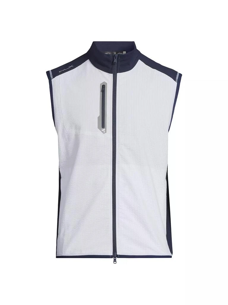 商品Ralph Lauren|Seersucker Cotton-Blend Vest,价格¥705,第1张图片