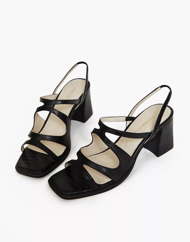 商品Madewell|Intentionally Blank Leather If Sandals in Black,价格¥775,第3张图片详细描述