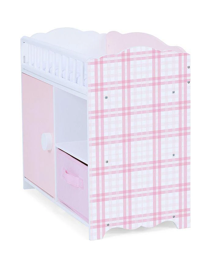 Olivia's Little World by Kids Aurora Princess Pink Plaid Baby Doll Bed with Accessories Pink - Ages 3-7 商品