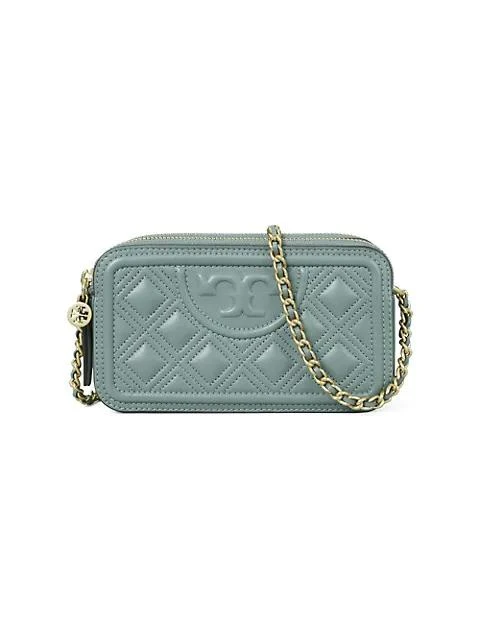 商品Tory Burch|Fleming Quilted Leather Mini Shoulder Bag,价格¥1286,第1张图片
