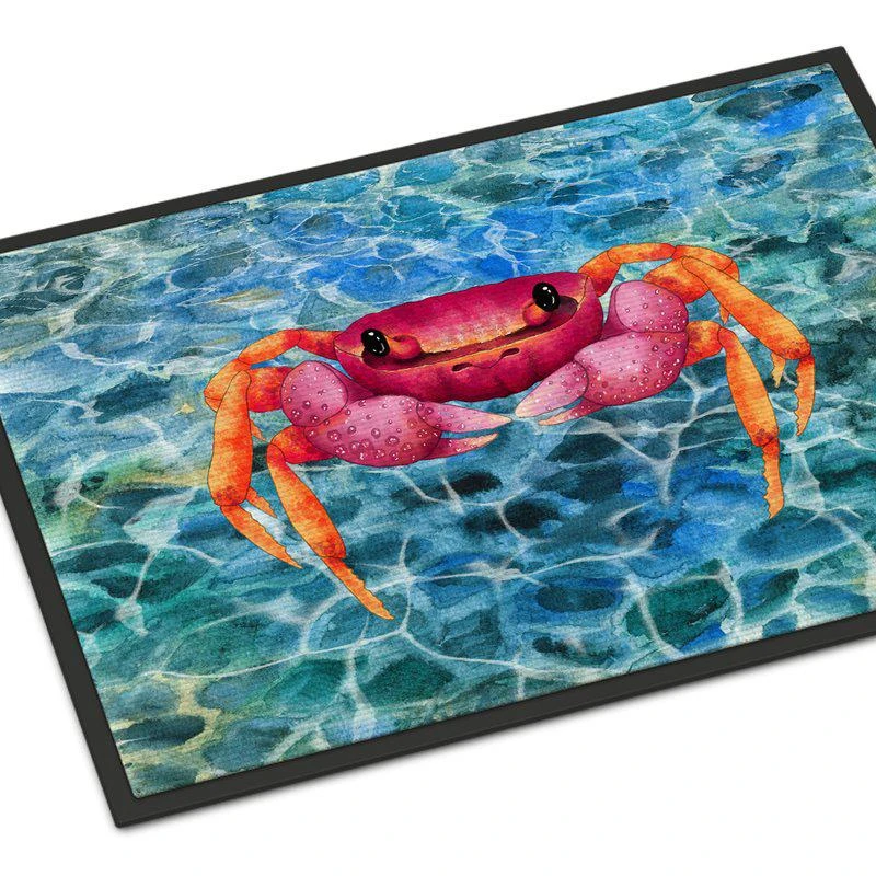 商品Caroline's Treasures|24 in x 36 in Crab Door Mat Indoor/Outdoor,价格¥307,第1张图片