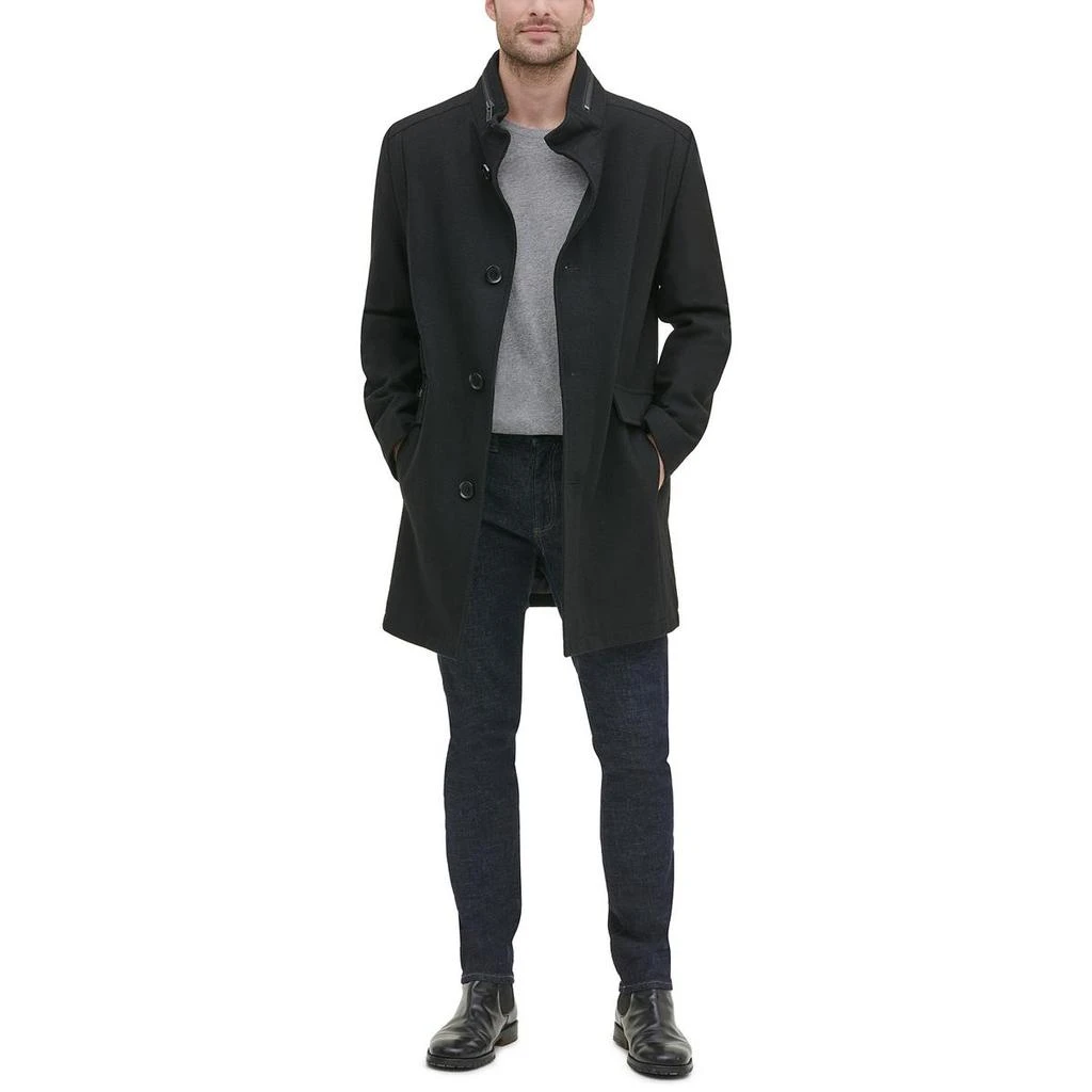 商品Kenneth Cole|Kenneth Cole New York Mens Wool Blend Single Breasted Pea Coat,价格¥516,第1张图片