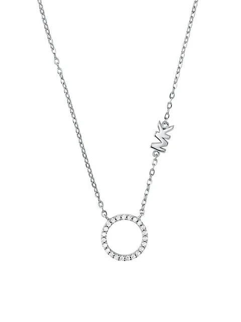 商品Michael Kors|Sterling Silver & Cubic Zirconia Circle Pendant Necklace,价格¥635,第1张图片
