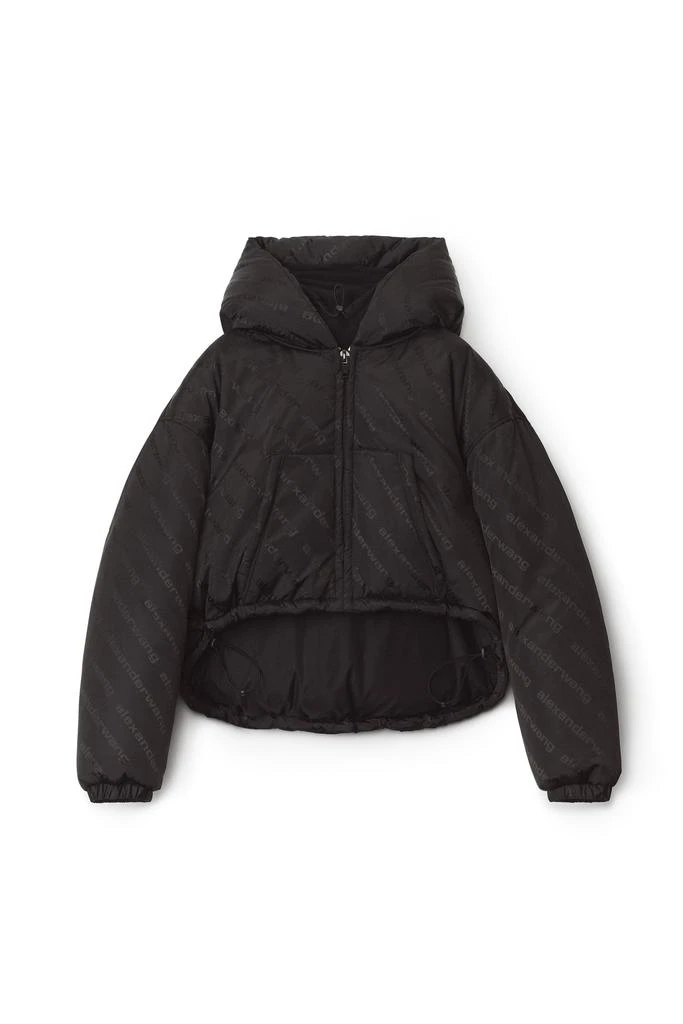 商品Alexander Wang|CROP PUFFER IN LOGO JACQUARD NYLON,价格¥3005,第1张图片