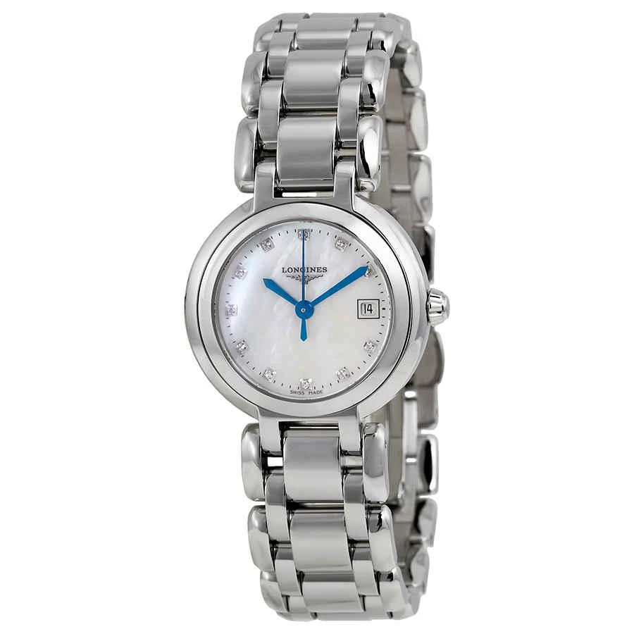 商品Longines|PrimaLuna Diamond White Mother of Pearl Dial Ladies Watch L8.110.4.87.6,价格¥7536,第1张图片