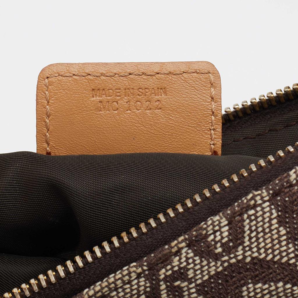Dior Beige/Brown Oblique Canvas And Leather Trotter Saddle Bag商品第8张图片规格展示